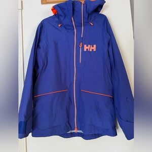 Helly Hansen Women Aurora Shell Ski Snow Jacket Princess Purple- size L - EUC